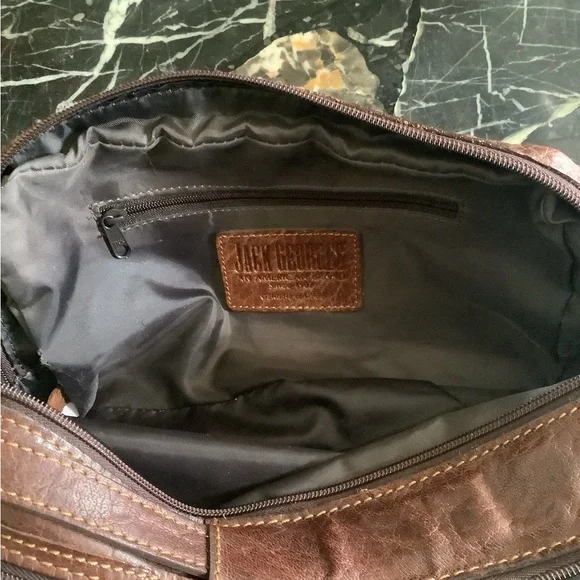 Don’t Buy on Hold Voyager Dark Brown Buffalo Leather Toiletry jack George’s